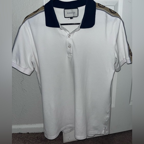 Gucci Polo with Interlocking G strips